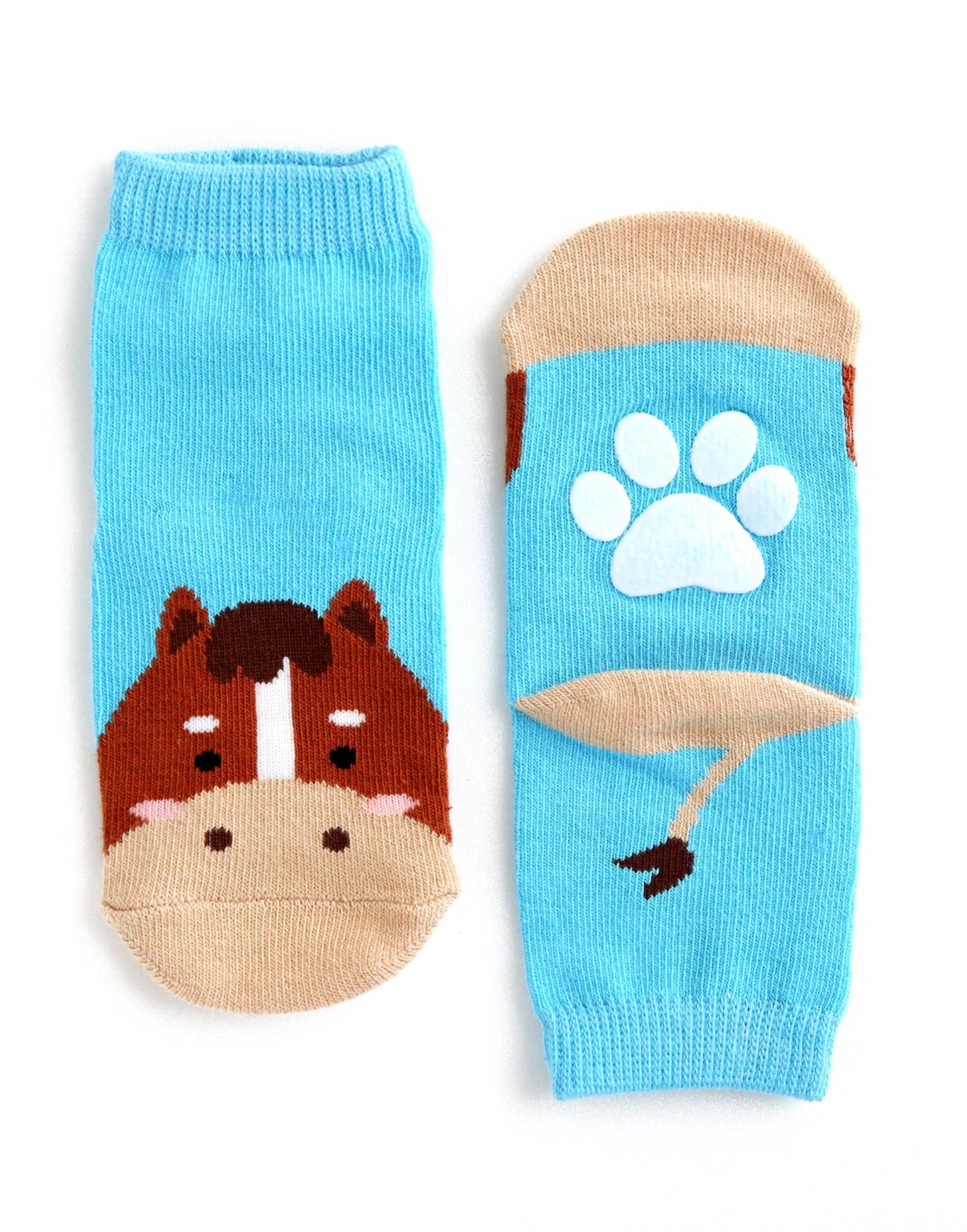 Horse Zoo Baby Animal Socks Horses