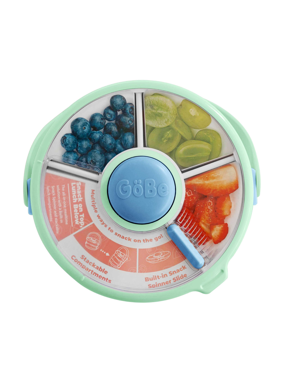 Gobe Kids On-The-Go Lunchstack with Snack Spinner