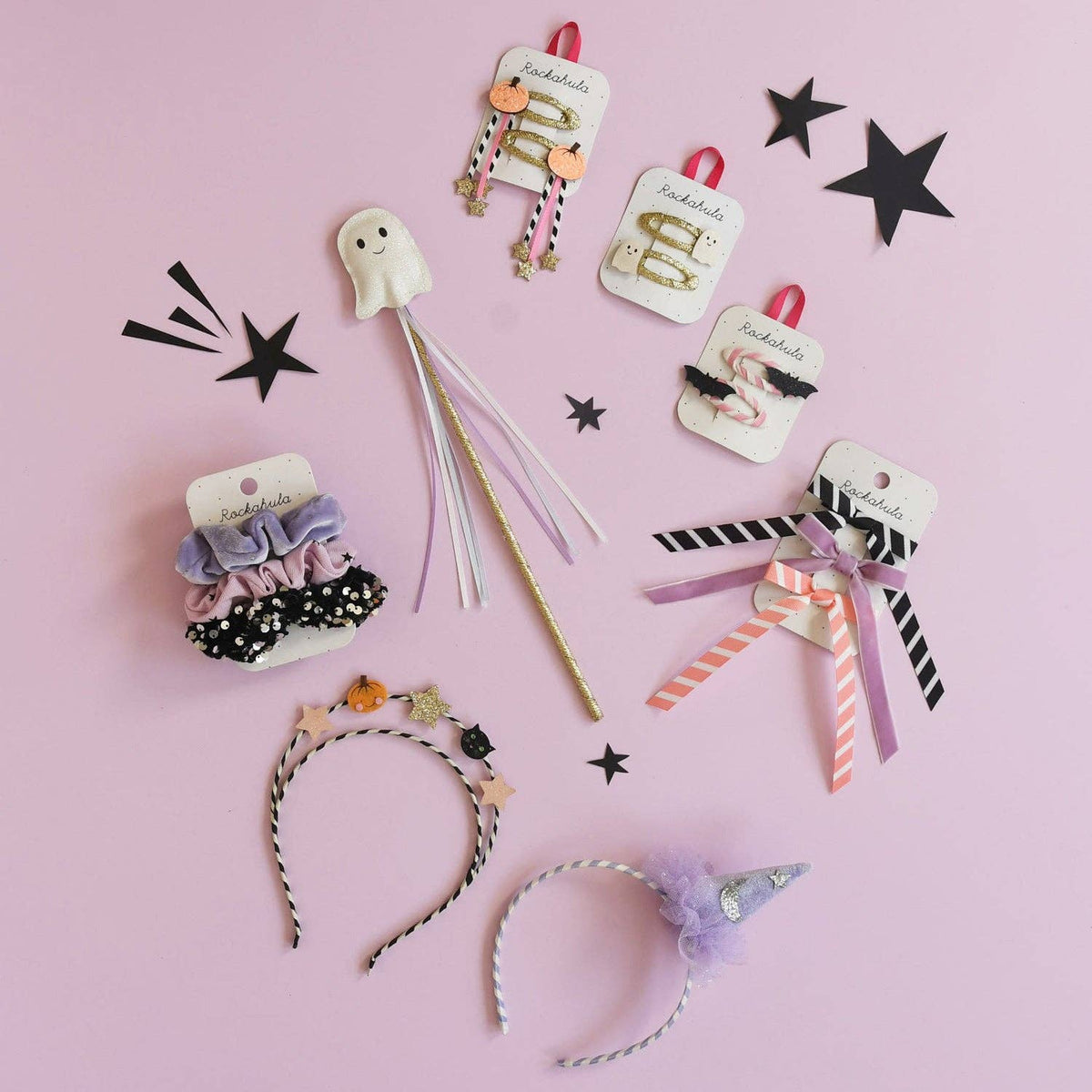 Halloween Boo-tiful Long Bow Clips