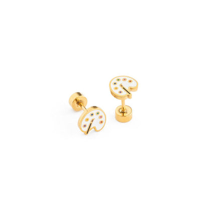 Art Palette  Stud Earrings - Hypoallergenic