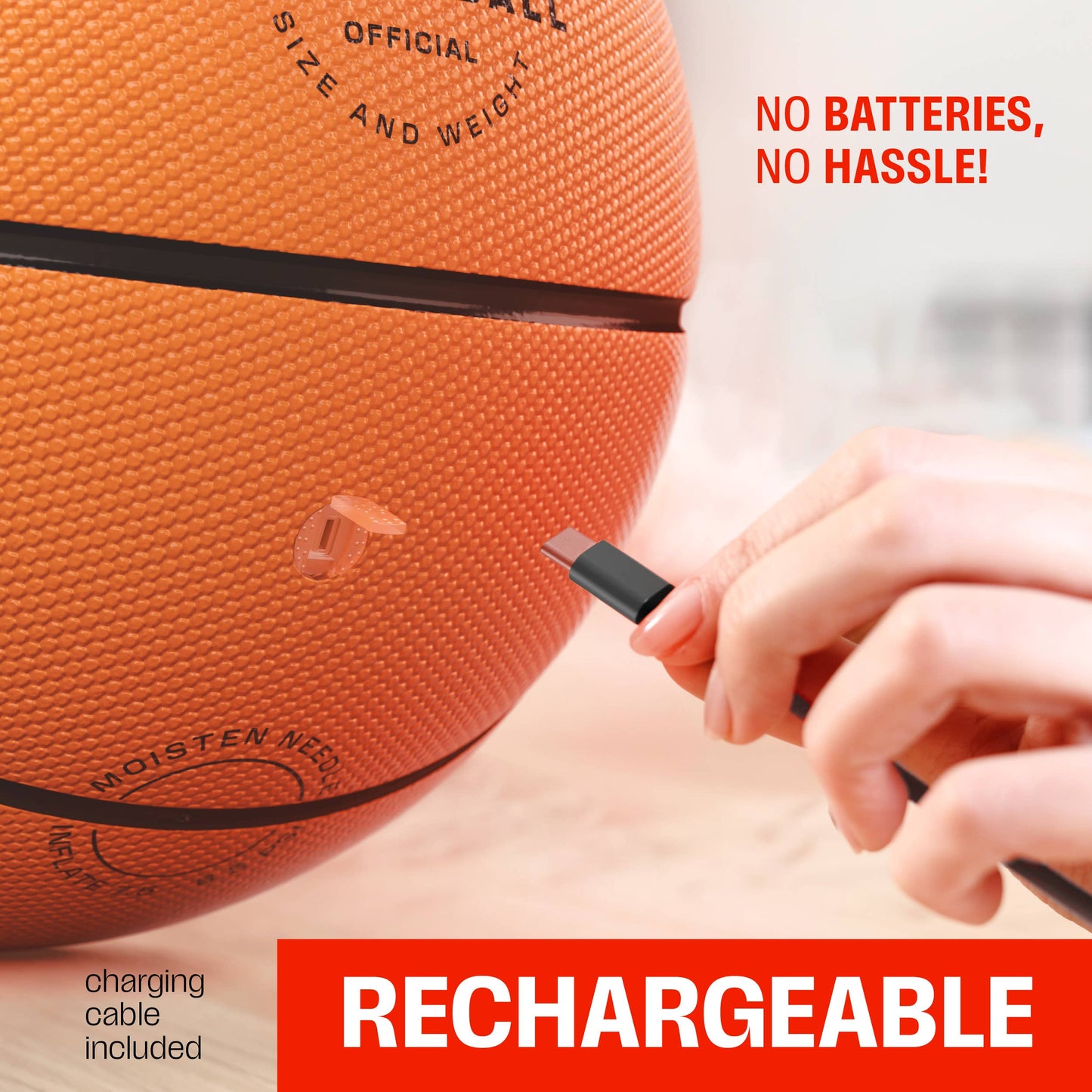 Rechargeable Light Up Basketball Ball