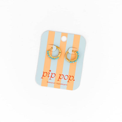 Turquoise Hoop Earrings