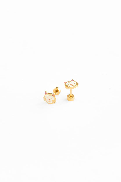 Cat Stud Earrings