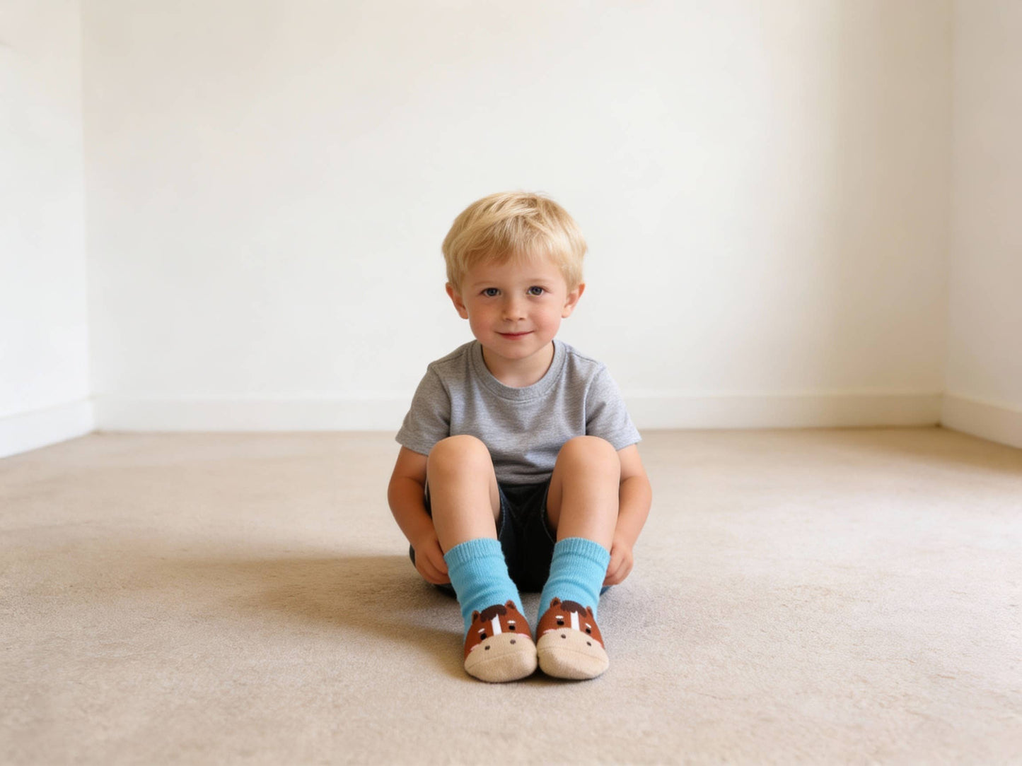 Horse Zoo Baby Animal Socks Horses
