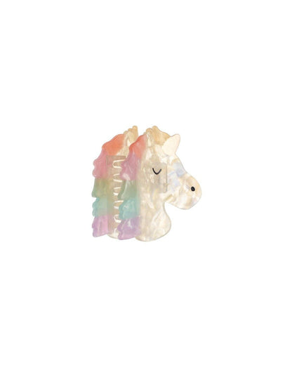 Rainbow Unicorn Claw Clip
