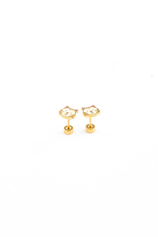 Cat Stud Earrings