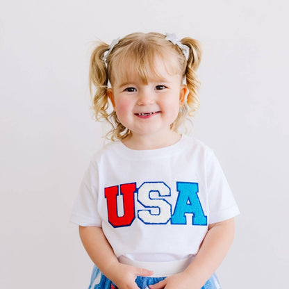 Silver Glitter Star Clip Set - Fourth of July - Kids Hair