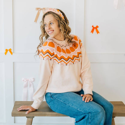 Pumpkin Pearl Gemstone Headband