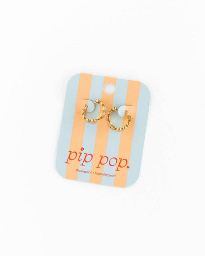 Smiley Face Hoop Earrings