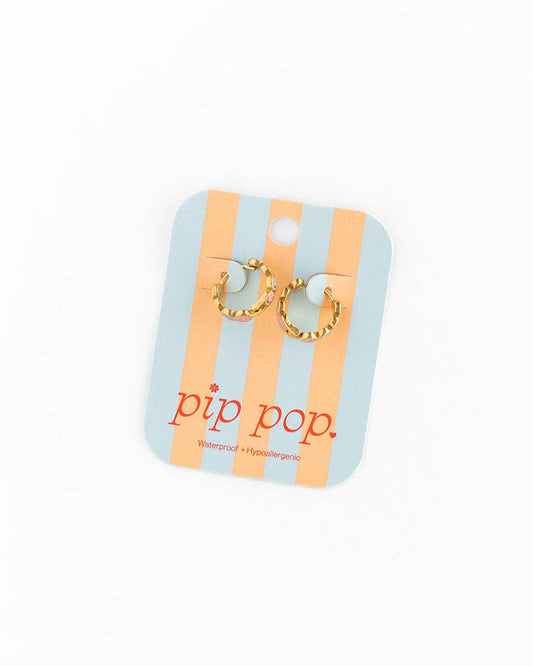 Smiley Face Hoop Earrings