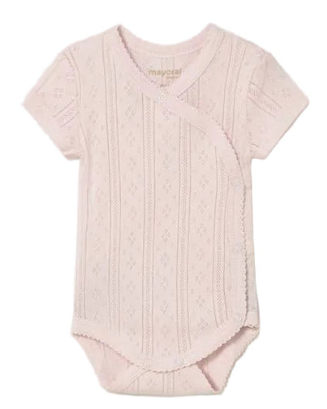 Pink Openwork Bodysuit