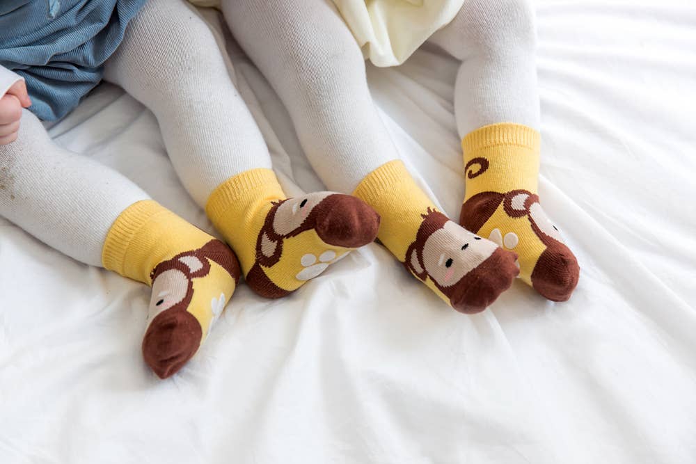 Monkey Zoo Baby Animal Socks