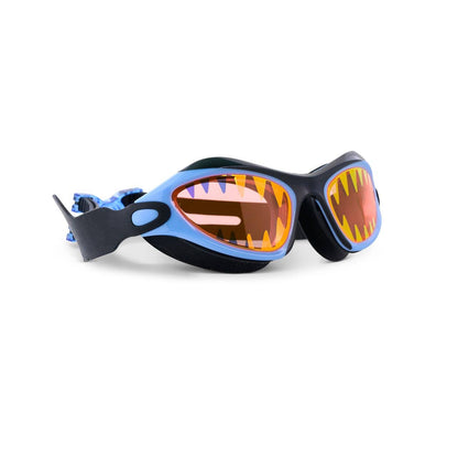 Black Chomp Shark Theme Kids' Swim Goggles