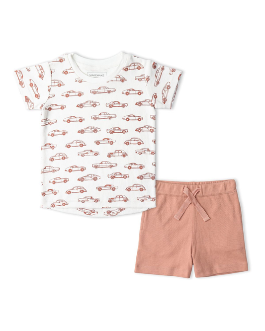Organic Tee & Short Sets- Car