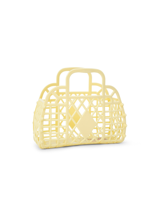 Primrose Yellow Retro Basket Jelly Bag - Mini