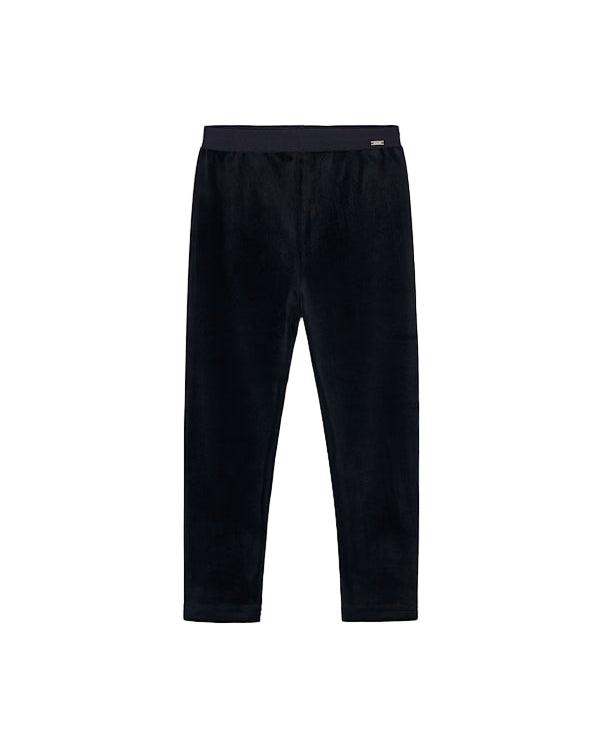 Basic Velvet Leggings Black