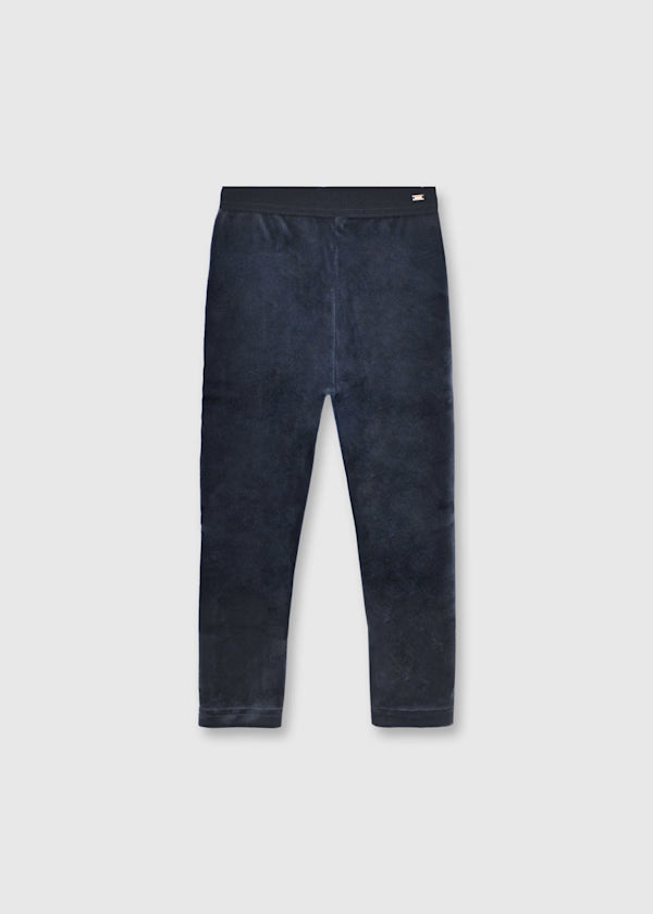 Basic Velvet Leggings Navy