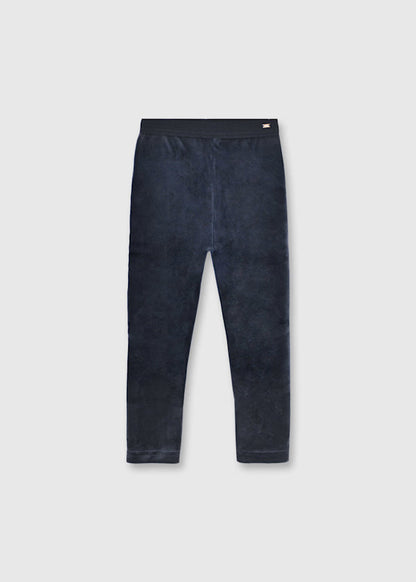 Basic Velvet Leggings Navy