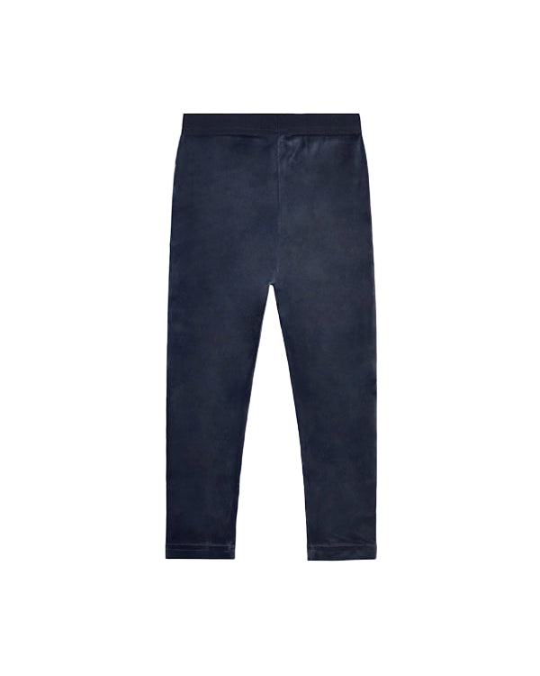 Basic Velvet Leggings Navy