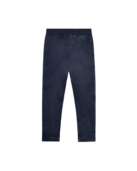 Basic Velvet Leggings Navy