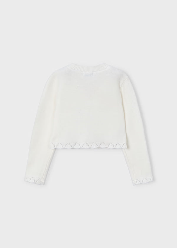 Knit Link Cardigan Natural