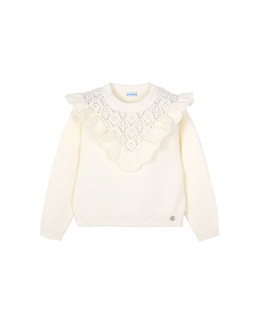 Open Knit Sweater Macchiato
