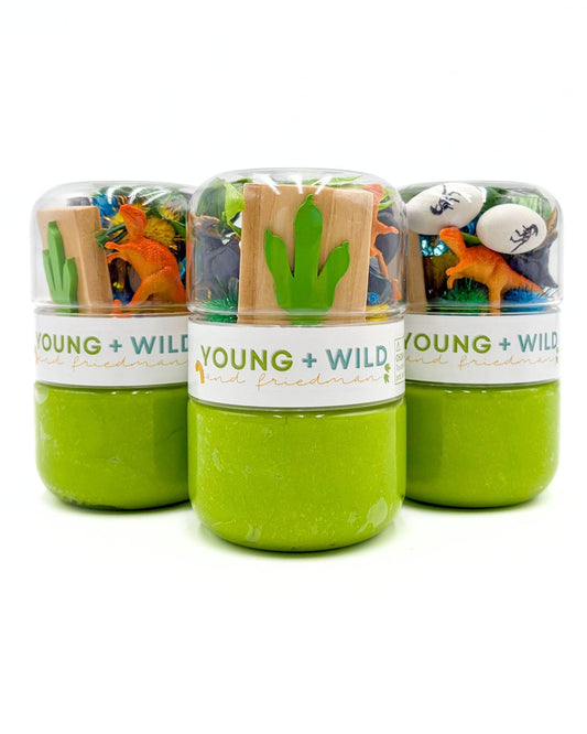 Grab & Go Dough Jar- Dinosaur