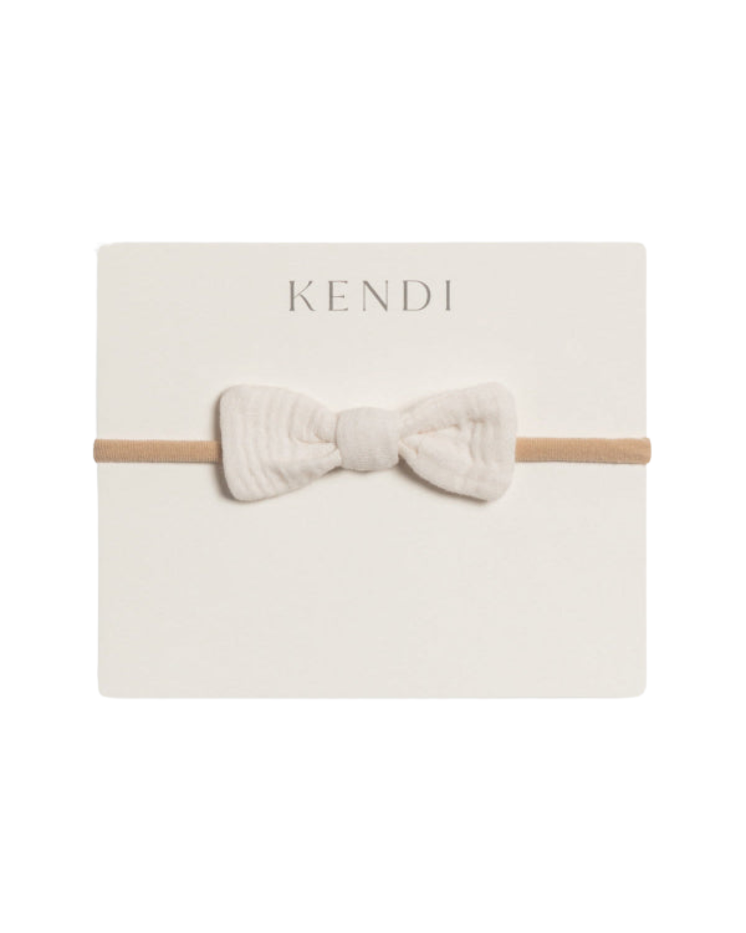 Muslin Dainty Bow Ivory