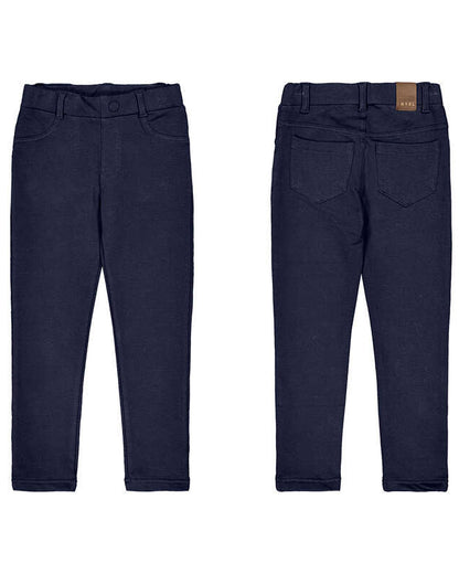 Navy Fleece Basic Trousers