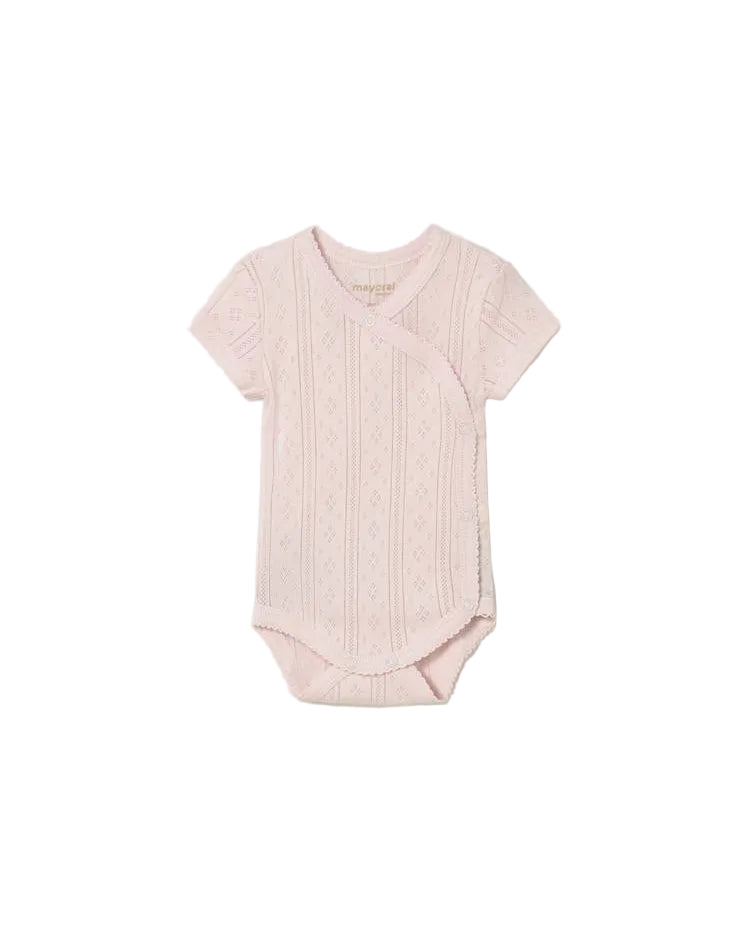 Pink Openwork Bodysuit
