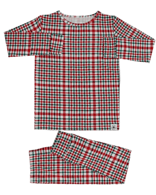 Big Kid Pajamas - Red Tartan Pajamas