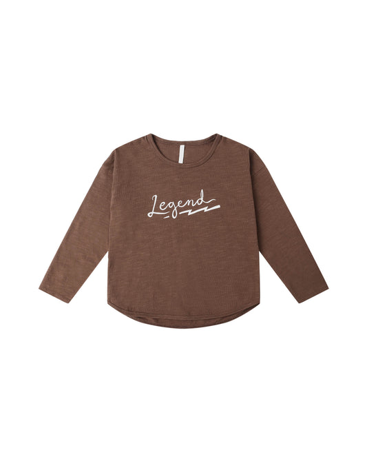 Legend Raw Edge Long Sleeve Tee