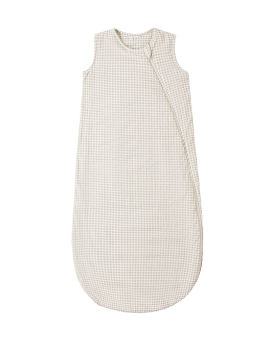 Oat Gingham Bamboo Sleeping Bag