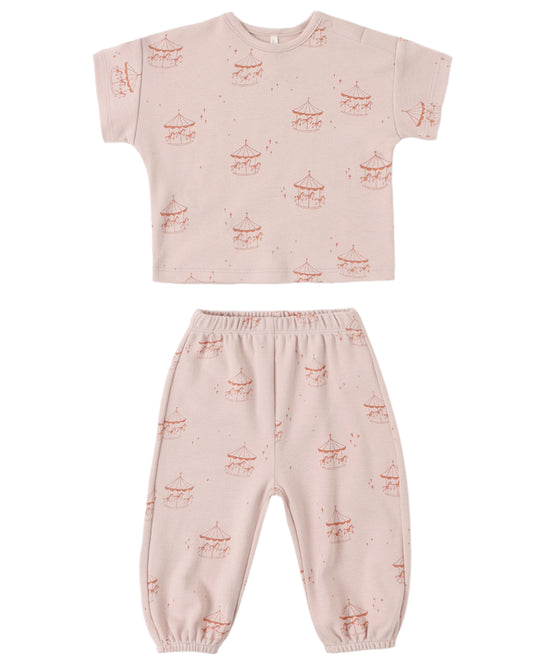 Carousel Jersey Tee + Pant Set