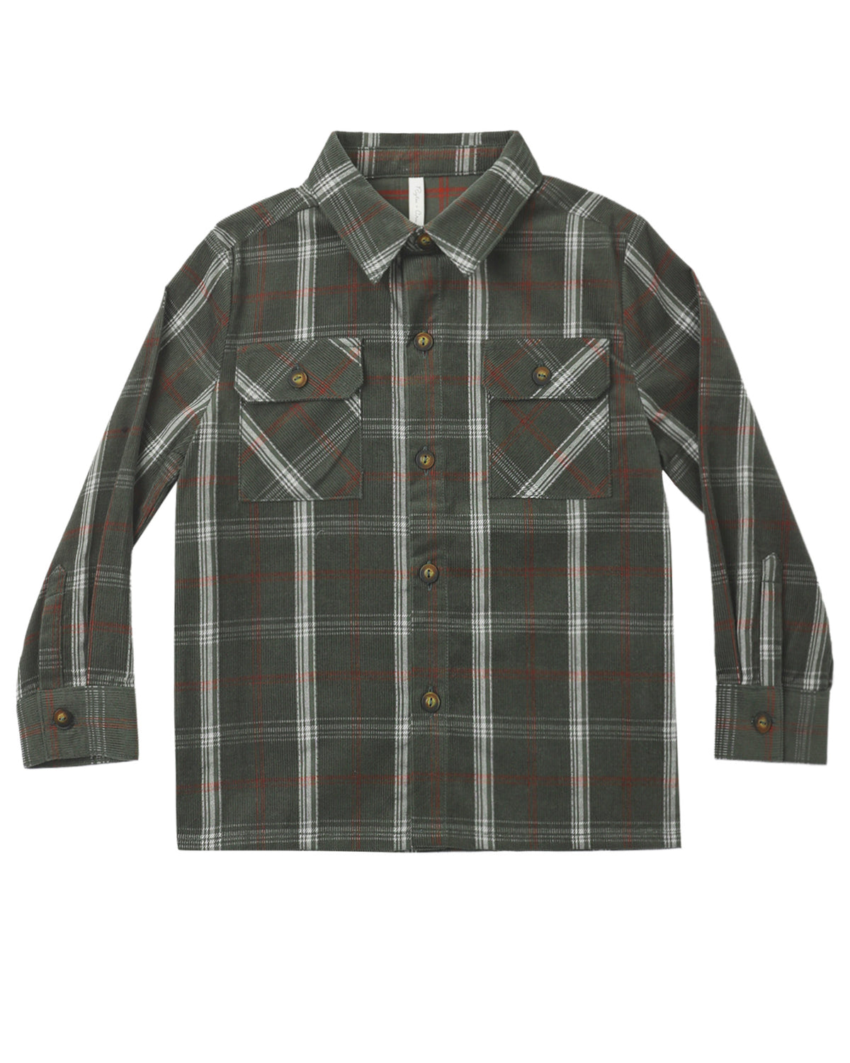 Evergreen Holiday Plaid Pocketed Flannel Shirt
