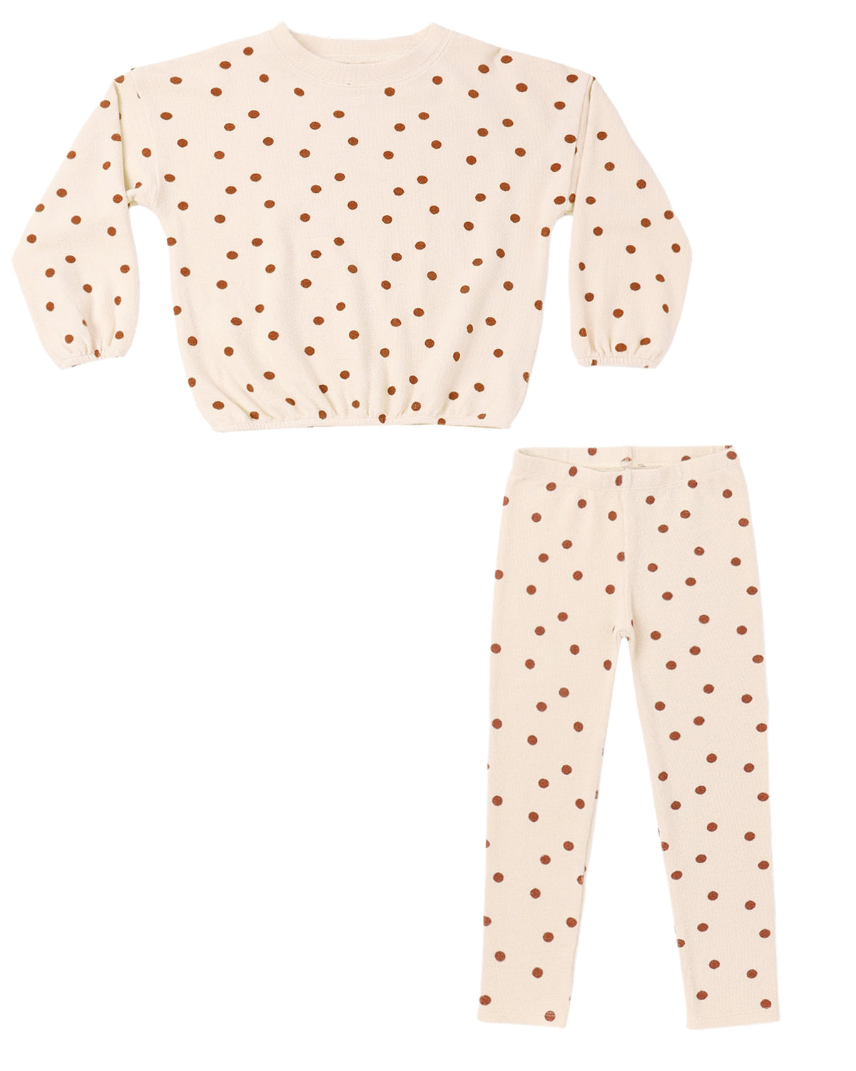 Ruby Dot Spongey Knit Set