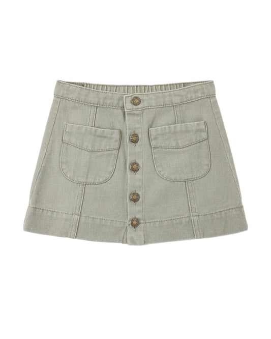 Dark Sage Denver Mini Skirt