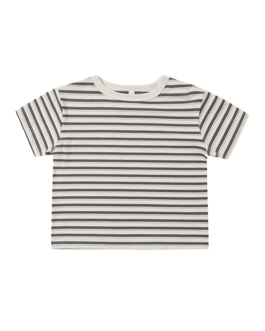 Vintage Stripe Midnight Boxy Tee