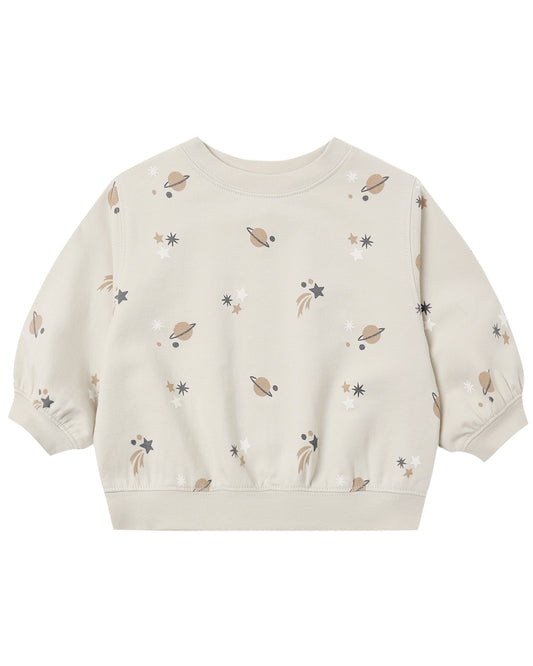 Space Oversized Crew Sweatshirt
