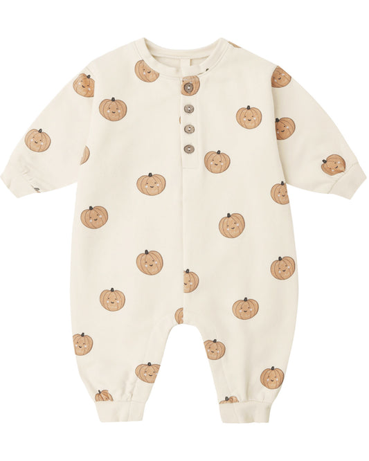 Pumpkin Relaxed Fleece Jumpsuit