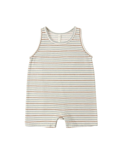 Vintage Stripe Sleeveless One-Piece