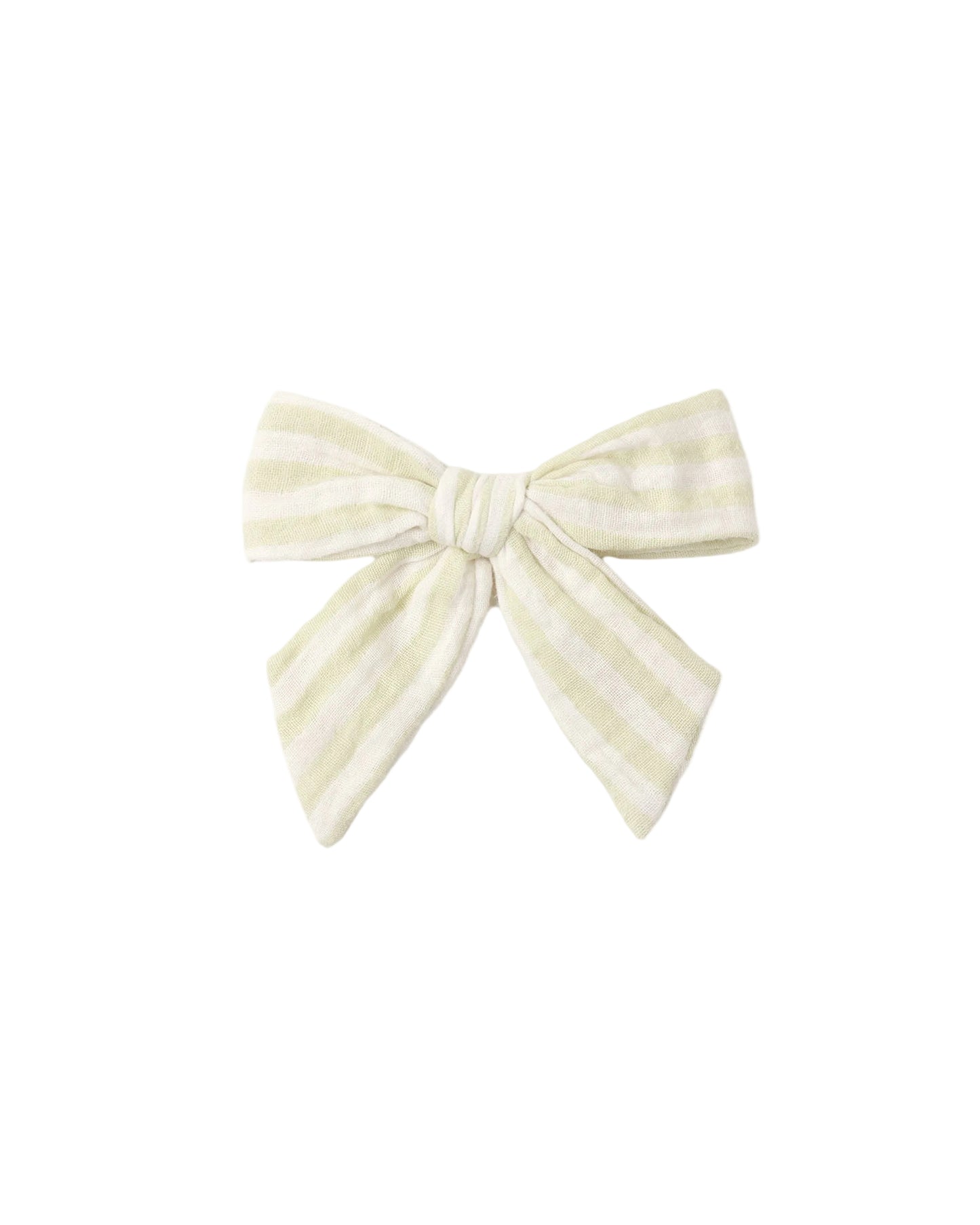 Bow Citron Ivory Stripes
