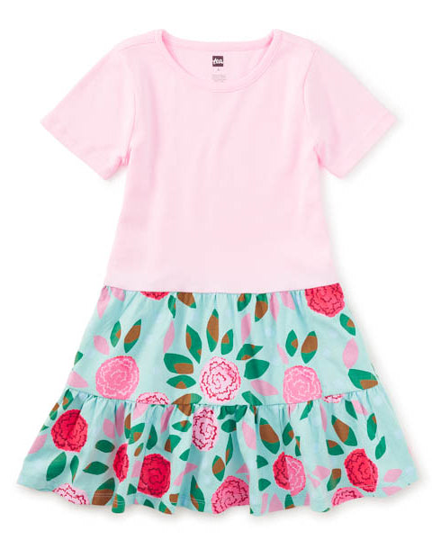 Spinning Carnations Twirl Dress