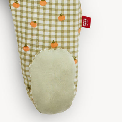 Pumpkin Plaid Modal Footie