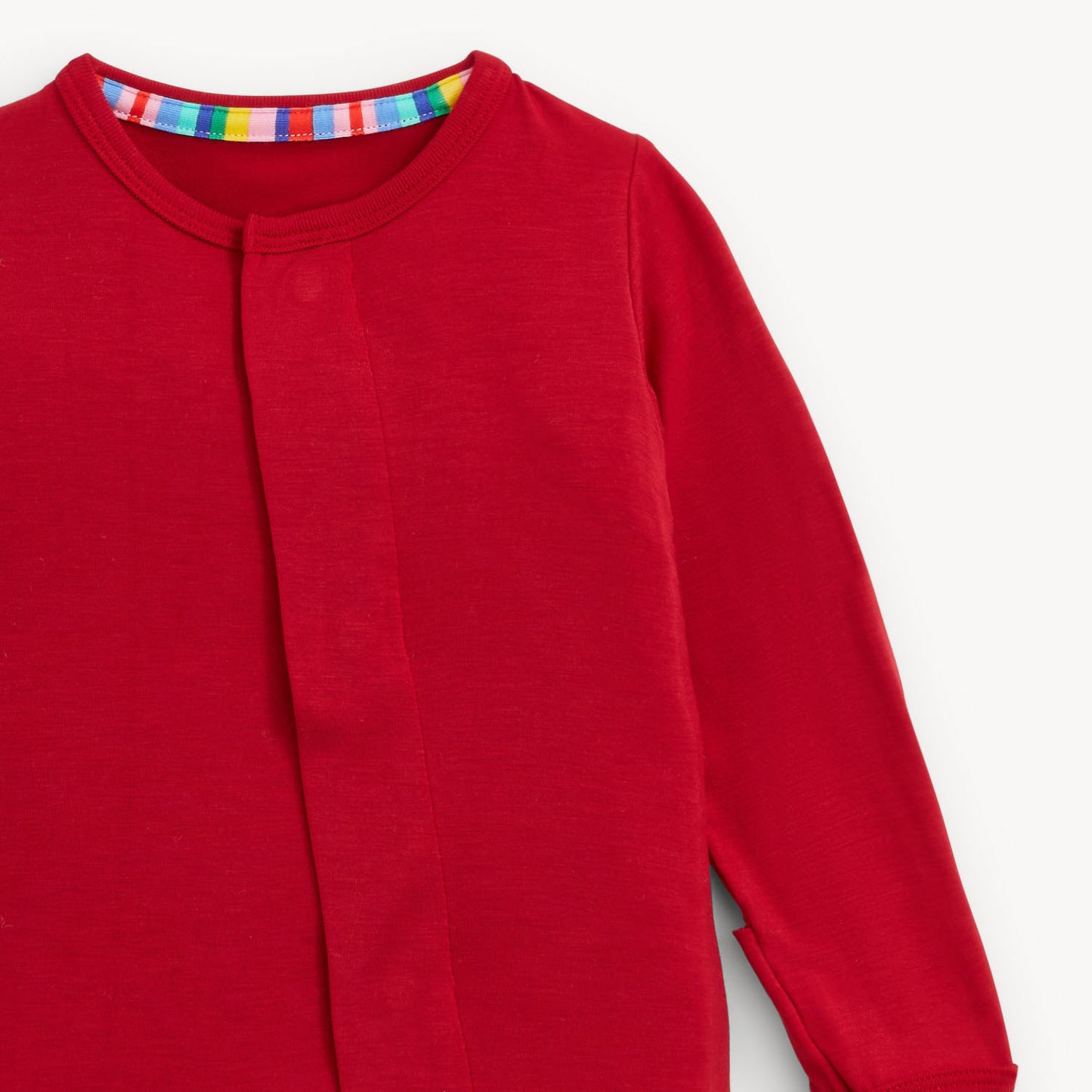 Red Solid Modal Footie