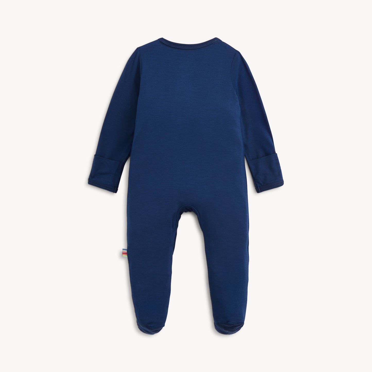 Blue Solid Modal Footie