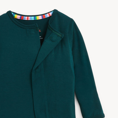 Green Solid Modal Footie