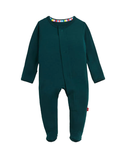 Green Solid Modal Footie