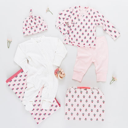Nesting Box Baby Take Home Set- Pink Tiny Flowers