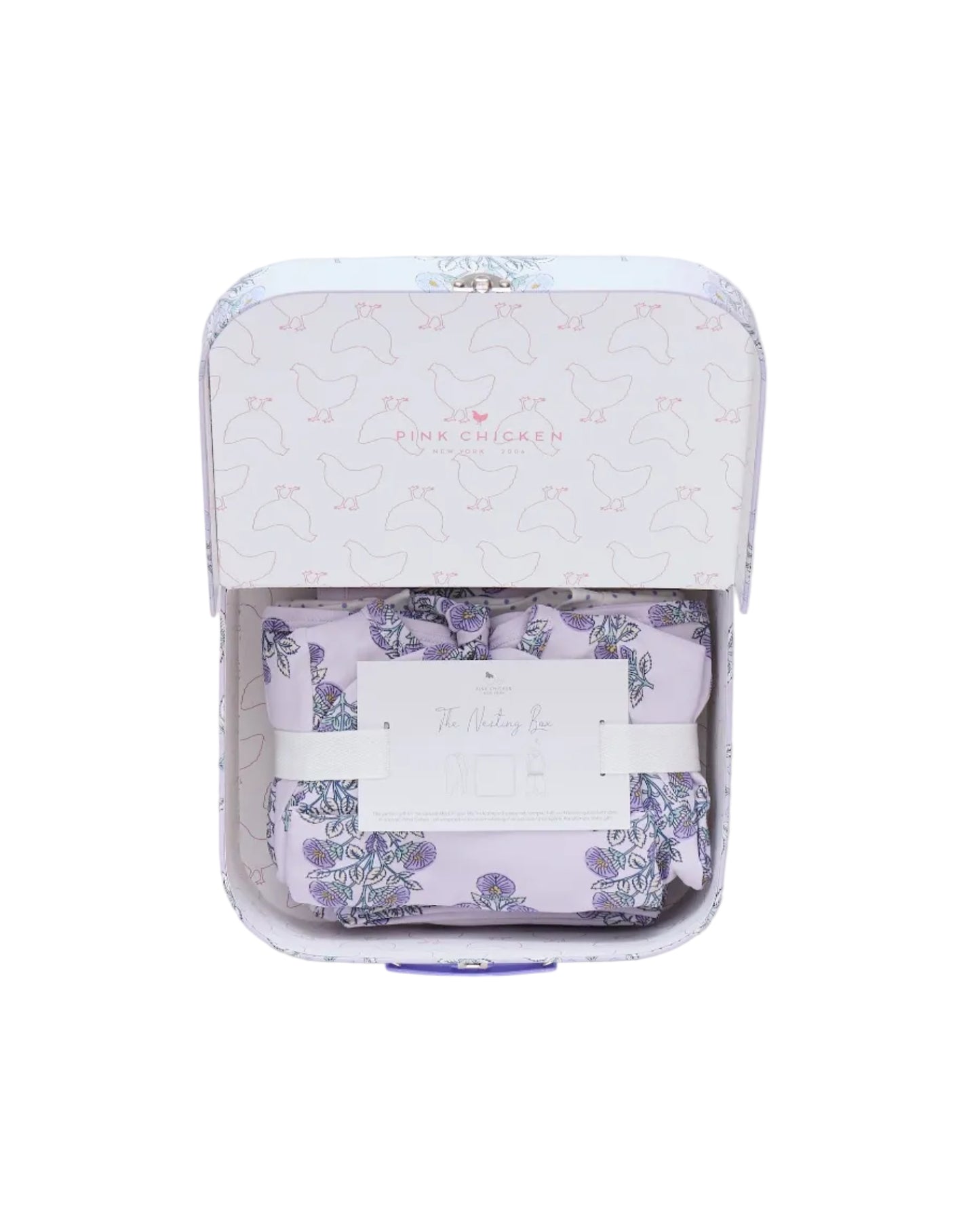 Nesting Box Baby Take Home Set- Floral Blockprint